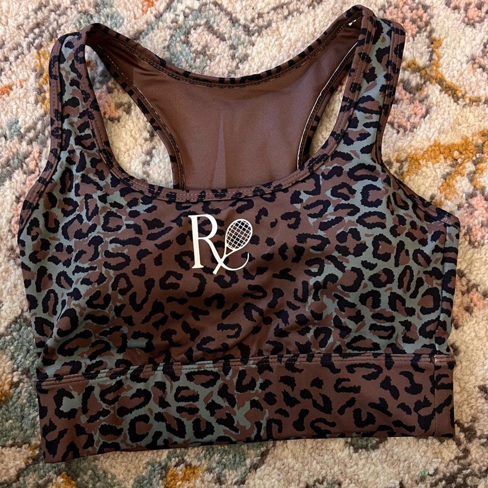 The Farmers Market Global Leopard Print Sports Bra